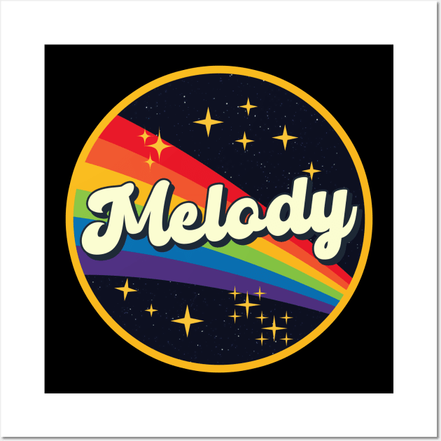 Melody // Rainbow In Space Vintage Style Wall Art by LMW Art